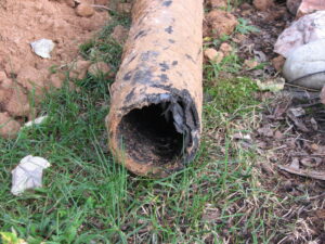 old pipes made from Orangeburg