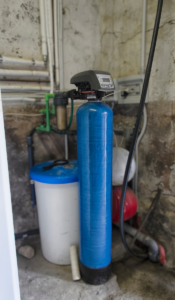Water softener in basement of Clearwater home